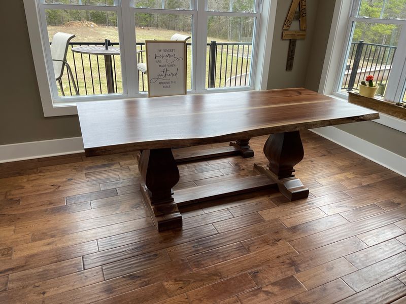Live edge dining table