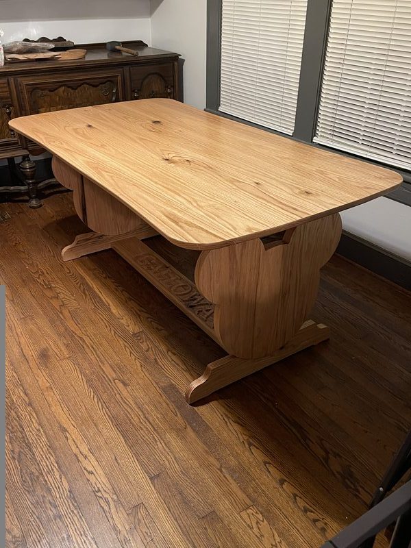 Live edge dining table